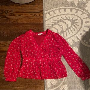 Madewell poplin blouse, only worn once
